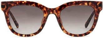 Fossil 51mm Gradient Cat Eye Sunglasses in Havana/Brown Sf at Nordstrom