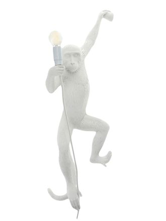 Seletti Hanging Monkey lamp - unisex - Resin - One Size - White