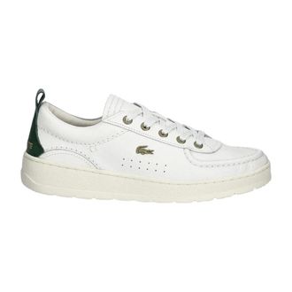 Lacoste Schoenen, Heren, Wit, 42 EU, Leer, Umpire Leren Sneaker