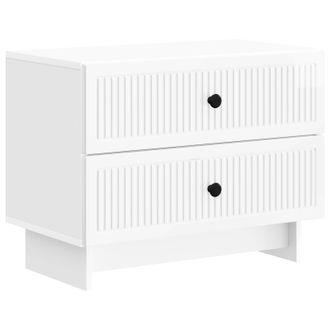 vidaXL Armario De Noche Con Caj&oacute;n Brillante 62 X 34,5 X 47,5 Cm Vidaxl