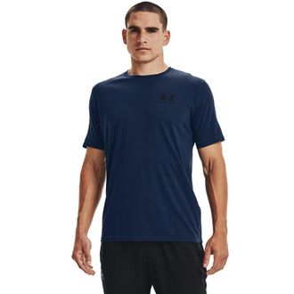 Under Armour T-Shirt UNDER ARMOUR UA M SPORTSTYLE LC SS, Herren, Gr. 4XL, blau (marine), Obermaterial: 60% Baumwolle, 40% Polyester, normal, Rundhals, Shirts T-Shi