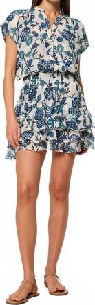 Misa Evie Mini Dress In Indigo Teal