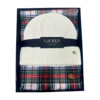 Ralph Lauren Accessoires, Dames, Veelkleurig, ONE Size, Wol, Ralph Lauren Witte hoeden