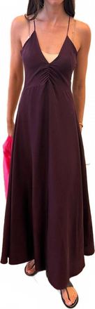 Forte_Forte Nocturne Silk Slip Maxi Dress In Red