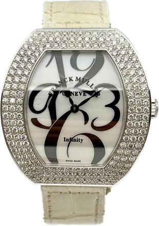Franck Muller Infinity Quartz Diamond White Dial Ladies Watch 3535 QZ A D3-WHT