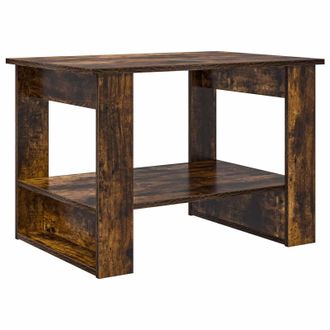 vidaXL Mesa De Caf&eacute; Roble Ahumado 72 X 50 X 50 Cm Madera De Ingenier&iacute;a Vidaxl