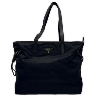 Prada Pre-owned Tote Bags, female, Black, Size: ONE SIZE Pre-owned Vintage Tote Bag