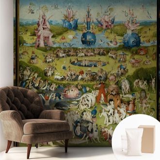Tulup Carta Da Parati In Vlies Decorativa Per Pareti - Con Motivi Moderni - Con Colori Intensi - Per Ufficio Il Giardino Segreto 250x250 Cm
