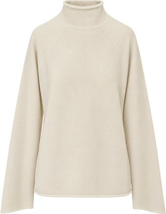 Gran Sasso Jersey de cuello alto - Knitwear - Mujer - Beige - 3XL