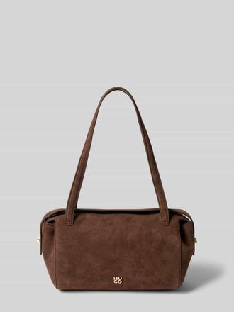 HUGO BOSS Henkeltasche in Veloursleder-Optik Modell Meelo S_Duffle SM in Dunkelbraun, Gr&ouml;&szlig;e 1