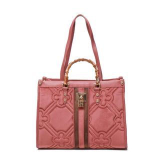 V&deg; 73 Tassen, Dames, Roze, ONE Size, Roze Handtas met Hangslot en Rits