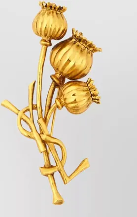 Saint Laurent crystal-embellished brooch