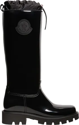 Moncler Moncler Kickstream High Rain Boots, Women, Black, Size: 36