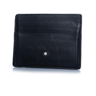 Montblanc zwart leren kaartenhouder