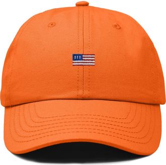 Dalix USA Flag Dad Cap in Orange at Nordstrom