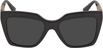 Versace Dark Gray Square Ladies Sunglasses VE4418 GB1/87 56