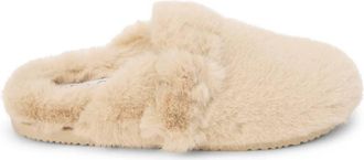 Matisse Footwear Womens Faux Fur Portland Slip-On In Beige
