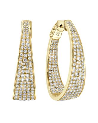 Sabrina Designs 18K 2.83 Ct. Tw. Diamond Hoop Earrings