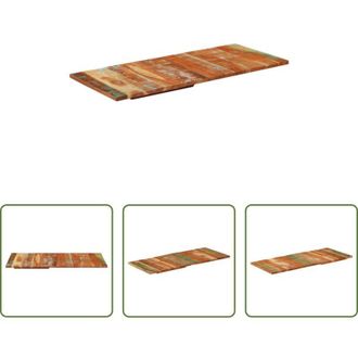 vidaXL vidaXL Legno di recupero - Piano Tavolo Rettangolare 60x140 cm 25-27 mm Legno di Recupero