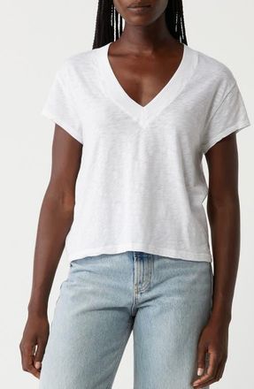 Michael Stars Harlan Cotton V-Neck T-Shirt in White at Nordstrom