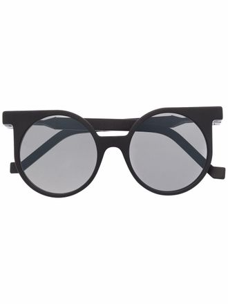 Vava round-frame sunglasses - unisex - Acetate - 51 - Black