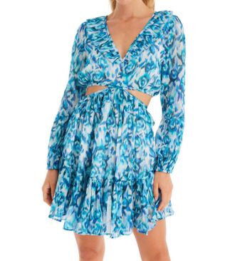 Allison New York Peek A Boo Mini Dress In Floral Haze