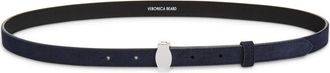 Veronica Beard Dash Suede Belt in Navy at Nordstrom, Size X-Small