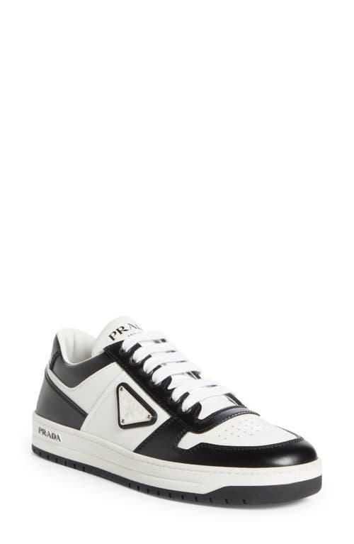 Prada Logo Sport Sneaker in Bianco/Nero at Nordstrom, Size