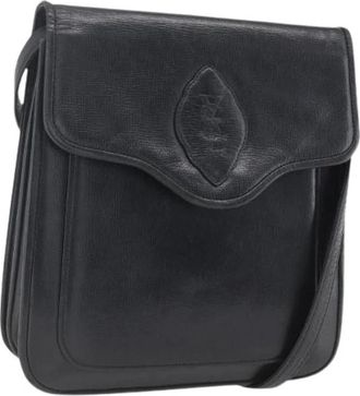 Saint Laurent Pre-owned leren schoudertas - Dames - Vintage Schoudertas - Zwart - ONE Size - Leer - Vintage