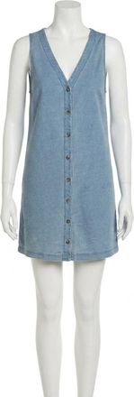 Z Supply Solace Denim Mini Dress In Ocean Air Indigo