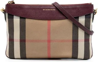 Burberry Pre-owned Burberry Mega Check Canvas Derby Peyton Crossbody Ladies 2KWXXL7T5K8CN6Q9