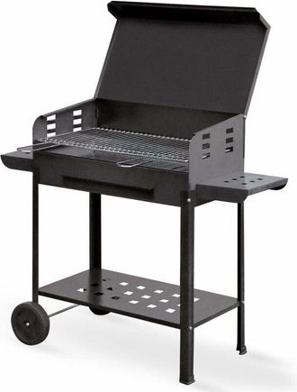 Bauer Barbecue a Carbone Carbonella 60x40cm con Griglia Regolabile su 3 Livelli Bauer