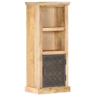 vidaXL Aparador Con Puerta Madera Maciza De Mango 45x32x110 Cm Vidaxl