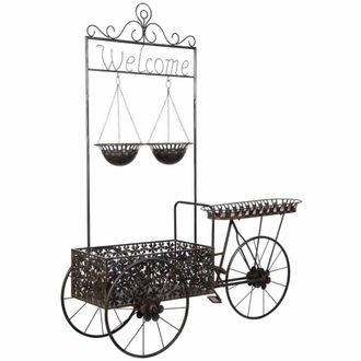 Wanderlust Deco Carro expositor de metal 194.95x73.03x237.49h cm