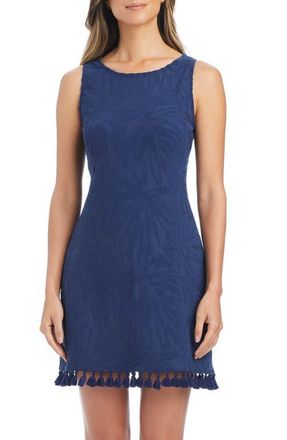 Bleu Rod Beattie Tassel Hem A-Line Cover-Up Dress in Midnight at Nordstrom, Size Medium