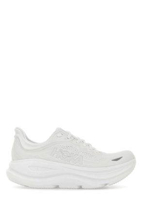 Hoka One One White Fabric W Bondi 9 Sneakers