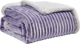 Luxury Home Oversized Corduroy Sherpa Reversible Blanket