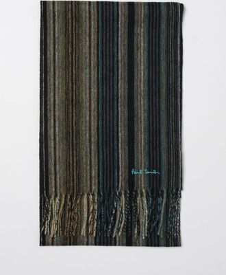 Paul Smith Sciarpa Paul Smith in lana a righe multicolor