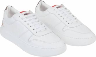 Herno Womens Lace-Up Sneakers In Red