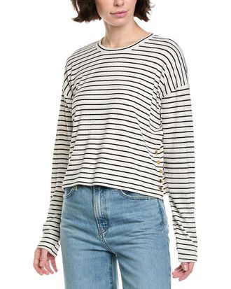 Rag & Bone The Knit Stripe Crewneck Pullover