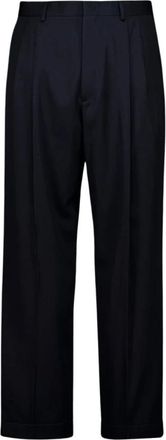 Valentino Garavani Katoenen Gabardine Chino Broek - Heren - Chinos - Blauw - L - Katoen - Broeken
