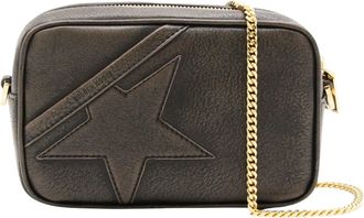 Golden Goose Mini Star Bag Embossed Brown Leather Bag