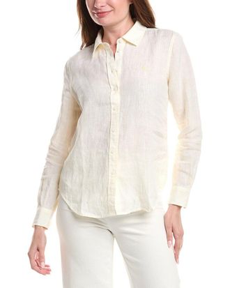 Brooks Brothers Yarn Dye Stripe Linen Classic Shirt
