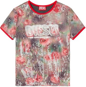 Diesel Top Marrone, Verde-Donna