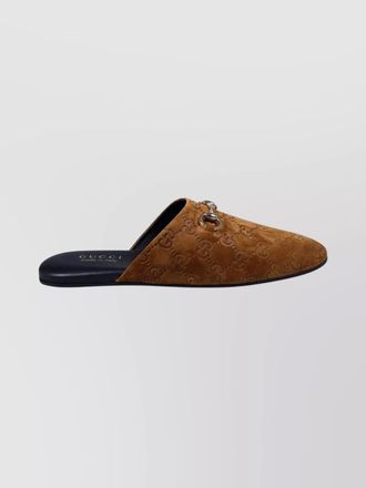 Gucci suede leather mules