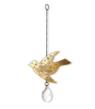 Matr Boomie Surya Bird Engraved Brass Suncatcher in Gold at Nordstrom