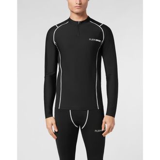 Plein Sport Second Skin Dry-Fit T-Shirt Round Neck Ls Scratch Men in Black at Nordstrom, Size Xxx-Large Eu