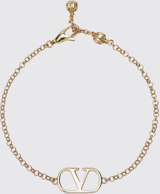 Valentino Garavani Adjustable VLogo Signature Bracelet in Chrome-Plated Metal