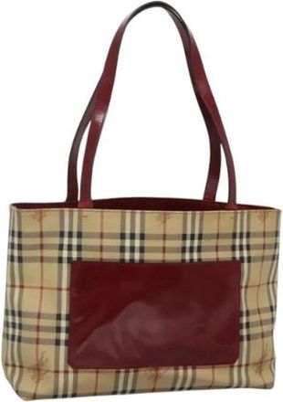Burberry Tweedehands leren handtassen - Dames - Vintage Schoudertas - Beige - ONE Size - Leer - Vintage