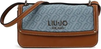 Liu Jo Tassen, Dames, Blauw, ONE Size, Katoen, S Crossbody East West
